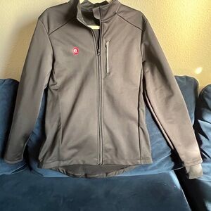 Black Full-Zip Softshell cycling Jacket